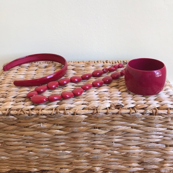 Banana Republic Red Statement Jewelry - Picture 1 of 8